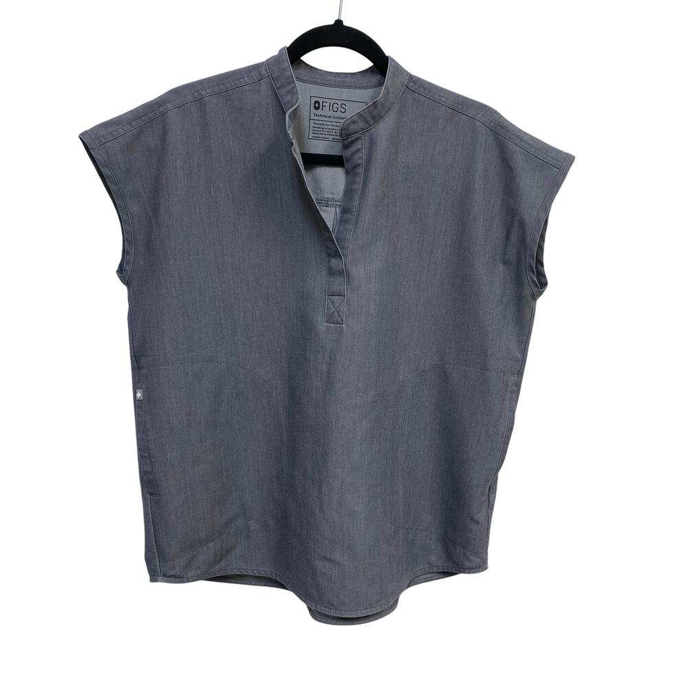 Fig Scrubs Technical Collection Athletic Grey XS Short SleeveTop